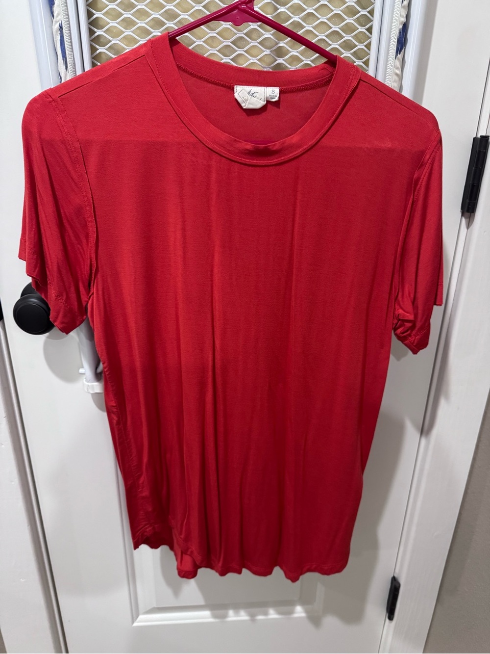 White Crow Red Short Sleeve Crewneck Tee